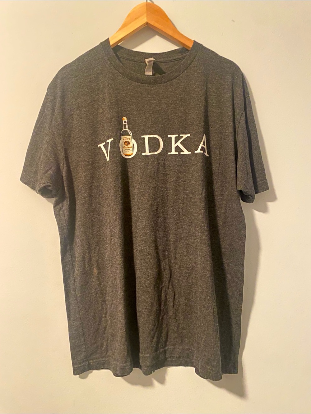 Frat Party Vibes | Tito’s Vodka Large Charcoal Graphic Tee